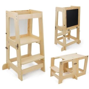 Torre de aprendizaje y mesa, 3 en 1