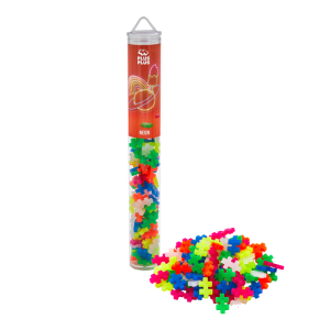 Tubo plus plus de 100 piezas en colores neón