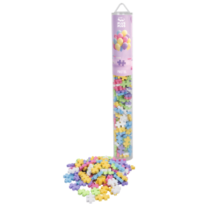 Tubo Plus Plus de 100 piezas en tono pastel, Piezas Meli para una libre construcción