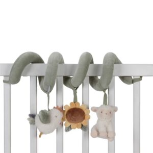 Espiral de Actividades Granja de Little Dutch, juguete sensorial para bebés con animales y texturas.