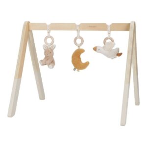 Baby Gym Newborn Naturals Little Dutch, gimnasio sensorial para bebés con juguetes colgantes
