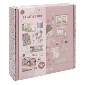 Caja de Creatividad Rosa Little Dutch, set infantil de manualidades para potenciar la creatividad.