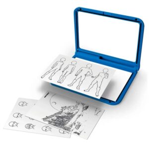Tableta de dibujo doble con luz KIDYDRAW PRO AZUL Manga