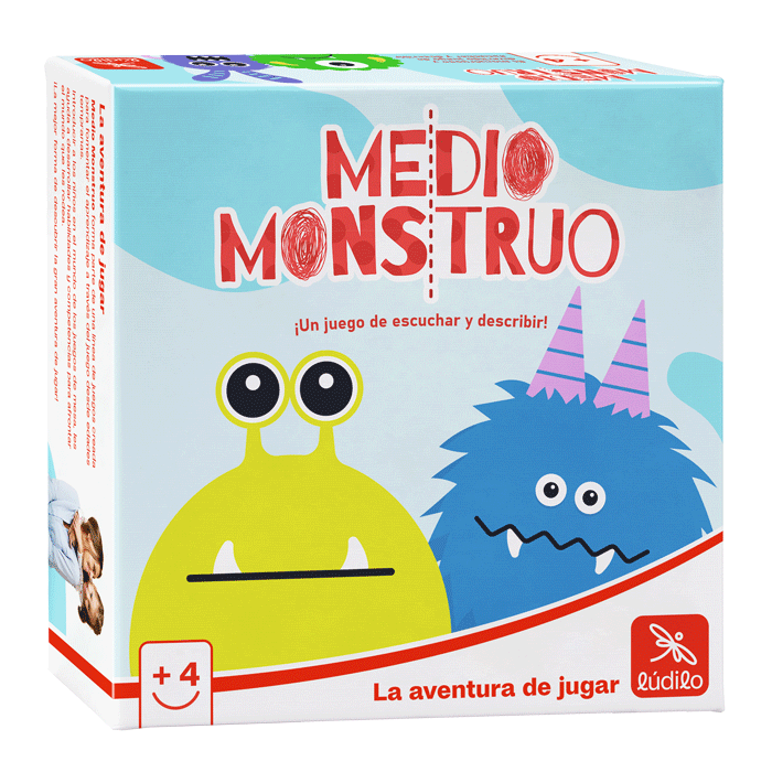 Caja del juego Medio monstruo de Lúdilo para niños a partir de 4 años